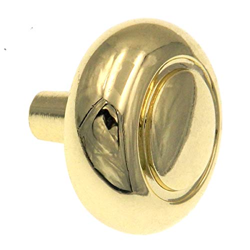 Hickory Hardware P209-UB Eclipse Mushroom Knob Finish: Ultra Brass thumb #1