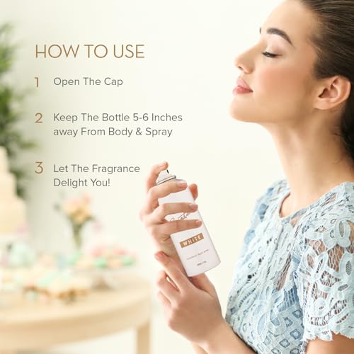 Image of Signature White Deodorant Body Spray 200ml | Floral Fruity Long Lasting Fragrance Deo | Skin Friendly & Fresh Scent Body Spray | Protection From Sweat & Bad Odour | Deodorant For Women