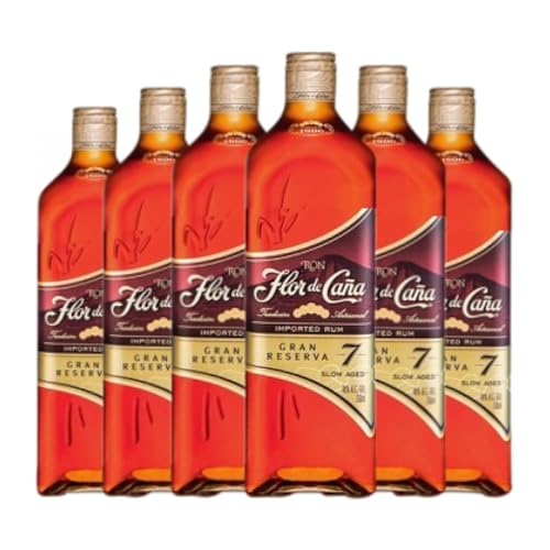 Ron Flor de Caña Gran Reserva 7 Años Botellín Miniatura 5 cl (Caja de 6 Botellín Miniatura de 5 cl)