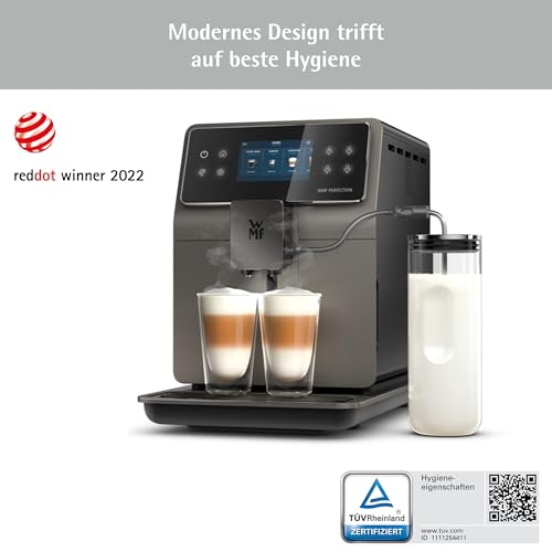 WMF Perfection 780L Kaffeevollautomat mit Milchsystem,18 Getränkespezialitäten, Double Thermoblock, Edelstahl-Mahlwerk, Nutzerprofil, 1l Milchbehälter, TÜV Hygienezertifikat – Bild 3