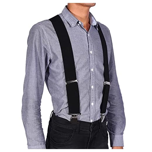 Suspensórios ajustáveis em forma de X, suspensórios ajustáveis com elástico ajustável confortavelmente calças suspensórios para calças