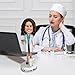 Custom Bobblehead, Snirov Personalized Handmade Clay Figurine Crafted by Photo, Fully Customizable Female Dentist Sculpture Doll Funny Gag Birthday Gift for Women Personalized Wedding Cake Topper