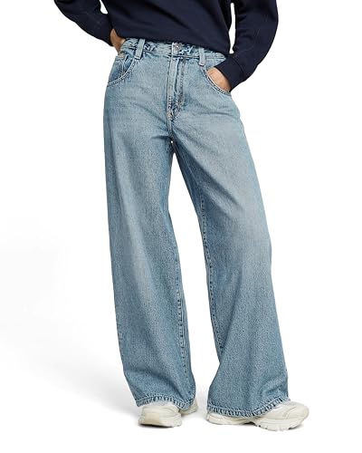 G-STAR Donna Skater High Loose Jeans, Blu (faded blue torrent D25286-D788-H089), 26W / 30L