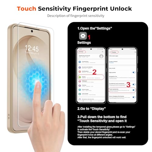 Image of SUPFINE Magnetic for Samsung Galaxy S26 Plus Case with Screen Protector, (Built-in Magnets) (Military Grade Drop Protection) Slim Translucent Shockproof Phone Case,Pink Gold