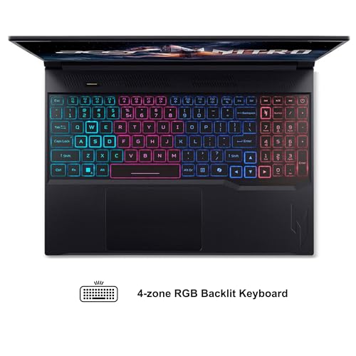 Nitro V 16S Gaming Laptop 16" WUXGA IPS 180Hz Intel 10-core Core 7 240H (Beats Ultra 7 268V) 64GB RAM 4TB SSD GeForce RTX 5060 DLSS4 GDDR7 (fino a 572 AI Top) 4 zone RGB retroilluminato Win11 ICP - Notebook - Immagine 6