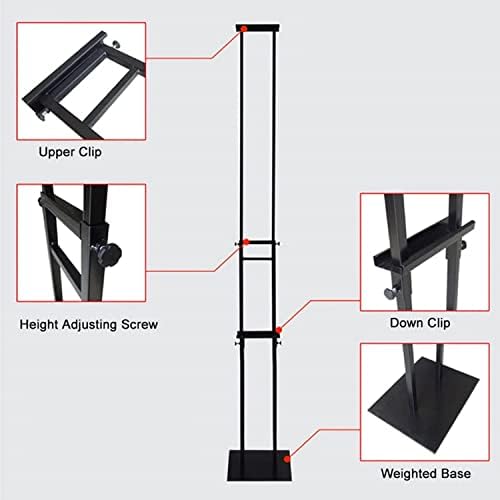 Nisorpa Poster Stand Adjustable Standing Sign Holder Double Side Floor Standing Display Poster Sign Holder Horizontal View Displayed Stand Holder for Weddings, Exhibitions Activities Display