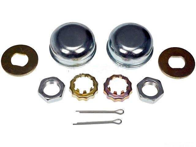 Replacement Spindle Lock Nut Kit Front Compatible with 2003-2014 Ford E250