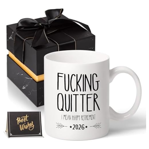Funny Retirement Gifts for Men Women-Quitter I Mean Happy Retirement Coffee Mugs 2023, Unique Retired Mugs Gift Ideas for Coworkers Office & Family