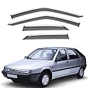 HERTC Auto Windabweiser für Citroen ZX MK1 1990-2013, Regenabweiser Winddeflektoren Wetterschutz Seitenfenster Deflektor Fenster