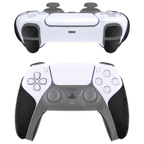 eXtremeRate PlayVital Grip Sticker pour ps5 Protection Accessoire Manette,Controller Skin Antidérapants pour ps5 avec Autocollant Gâchette-Noir