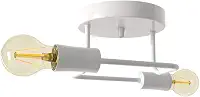 Lustre Luminria Sputnik Aranha 2 Braços Quarto Sala Cozinha (Branco)