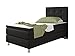 Produktbild Inter Handels Köln Boxspringbett, 100% Polyester, schwarz, 90x200 cm