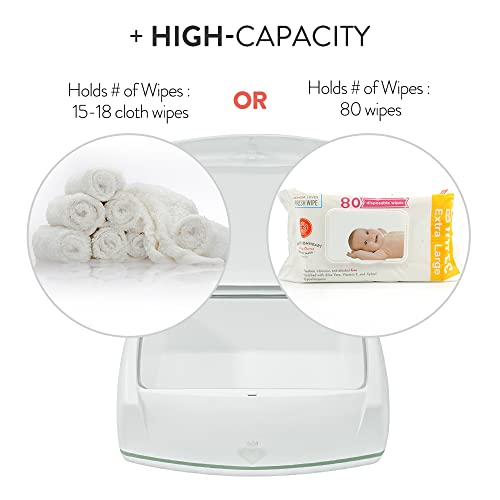 image for Prince Lionheart Warmies Wipes Warmer Designed for Reusable Cloth Wipe