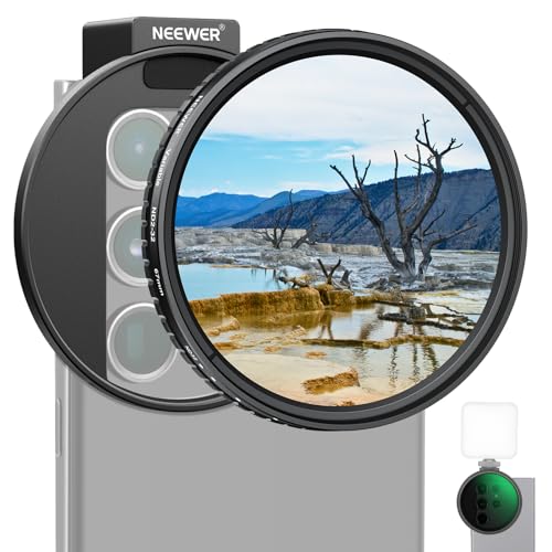 NEEWER Clip On Phone Filter Kit 67mm ND2-32