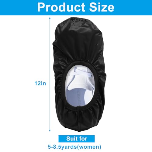 Aoserge Reusable Bowling Shoe Covers - Non-Slip PVC & Polyester Shoe Protectors for Men & Women, Robust & Waterproof for Bowling, Sports & Floor Protection(Small)