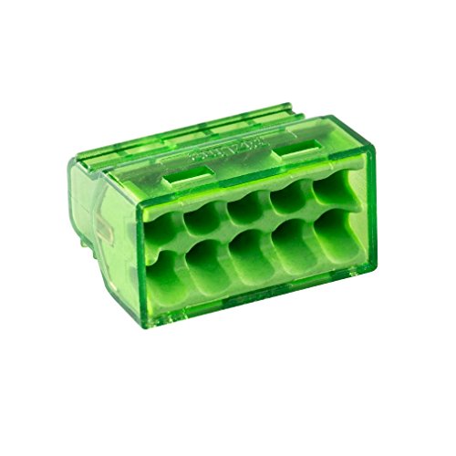 bornes de connexion automatique 10 entrées christal mini vert