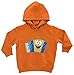 Hariz, felpa con cappuccio per bambini, con fisarmonica sorridente, con biglietto regalo Macchina giocattolo arancione. 1- 2 anni