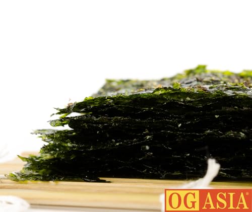 DONGWON Gerösteter Nori Seetang – 3er Pack – Würziger Algen Snack mit Sesamöl – OG ASIA – 3x 20g