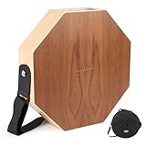 LIEKE Cajon Drum 12.5 inch Portable Hand Box Drum Travel Percussion Instrument with Teak Drumhead, Birch...