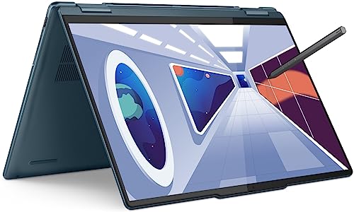 Lenovo Yoga 7 Intel Core i5-1340P 14″(35.5cm) OLED 2-in-1 400Nits Laptop (16GB/1TB SSD/Win 11/Office 2021/Backlit KB/Digital Pen/1Yr Warranty/Alexa/3 Month Game Pass/Tidal Teal/1.49Kg), 82YL0095IN