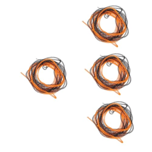 Tubo de malla de nylon NUOBESTY para guirnaldas de Halloween en color naranja y negro 2