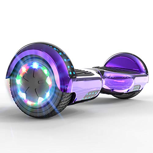 NEOMOTION Hoverboard Overboard Patinete Eléctrico de 6.5 Pulgadas con Motor de 700W Bluetooth Scooter Eléctrico con Ruedas Intermitentes LED Flash Juguete y Regalo para Niños