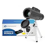 MONOCULAR PORTÁTIL COMPACTO - El telescopio Starscope es un dispositivo de bolsillo que te permite disfrutar de una experiencia única. Llévate este monocular de observación de aves en la mochila o cartera y sácalo en cualquier momento para contemplar las imágenes como si estuvieras al lado.