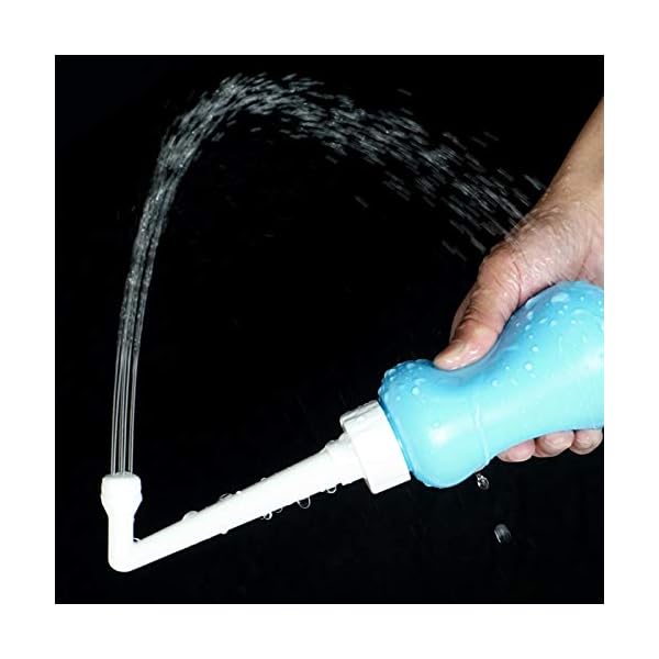 Tragbares Reise-Bidet, 360 ml, Handheld-Reinigung nach der Geburt, für Outdoor, Camping, Reisen, Fahrer, persönliche Hygiene – mit Aufbewahrungstasche – Bild 5
