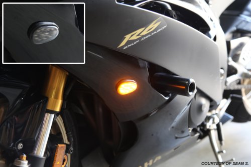 Flat Mount Led Dual Ciruit Running + Turn Signal Lights For 2008-2016 Yamaha Yzf R6 #TOP2