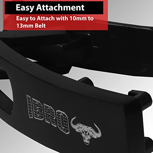 IBRO Heavy Duty Replacement Lever Buckle for 10MM Weight Lifting and Powerlifting Belt - Rust Free Fits All Brands Black