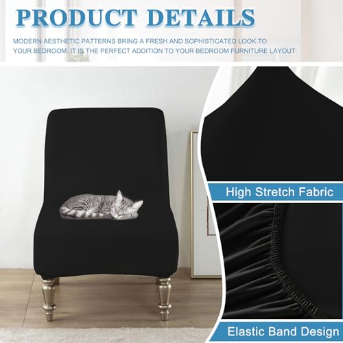 Funda impermeable para sillón sin brazos protectora de cuero elástico 6