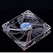 Produktbild Garciadia PC Computer-Ventilator Quad 4 LED-Licht 120mm PC Computer-Gehäuse-Lüfter Mod Quiet Molex Stecker Easy installierten Lüfter 12V (Farbe: klar)