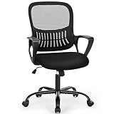 Sweetcrispy Silla de Oficina ergonómica, Adecuada para Dormitorio