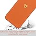 Wirvyuer for iPhone 17 Case Cute Slim Shockproof Phone Case with Wireless Charging Support and Protection, Orange