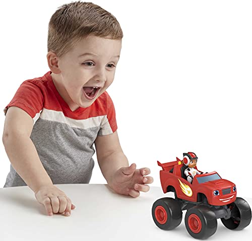 Fisher-Price GYD17 - Blaze und die Monstermaschinen Blaze & AJ, großer Spielzeug-Monster Truck zum Schieben mit… – Bild 3