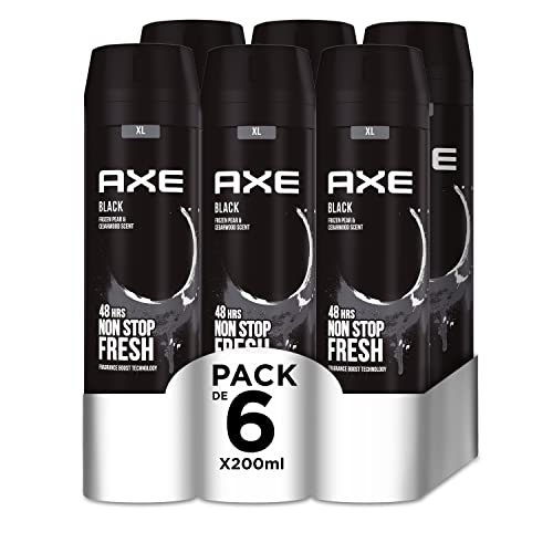 Axe Desodorante para Hombre Bodyspray Black 200ml - Pack de 6
