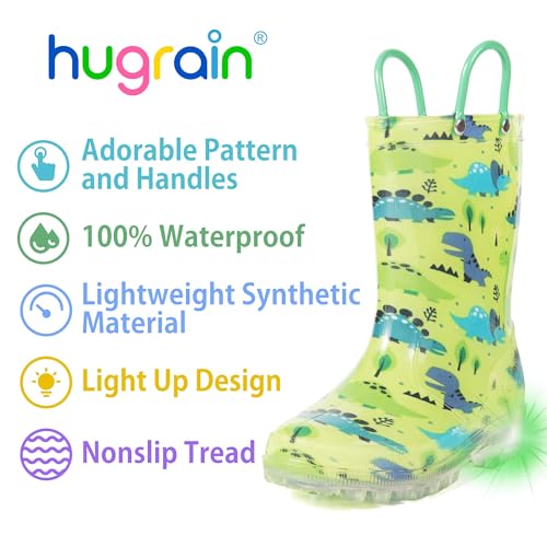 Image of HugRain Light Up Rain Boots for Little Kids