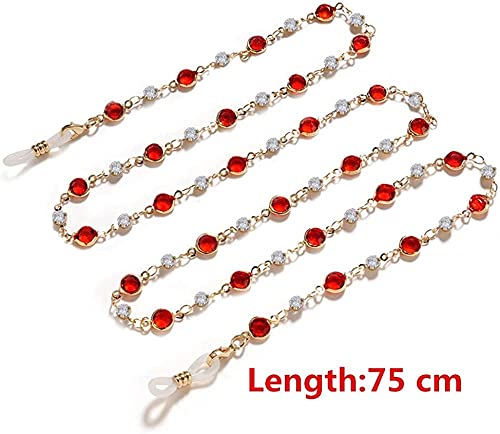 Glasses Chain For Women Pearl Eyeglass Chain, Eyeglass Chain Sunglasses Chain Fashion Glass Bead Mask Lanyard Chain (Brown) #TOP1