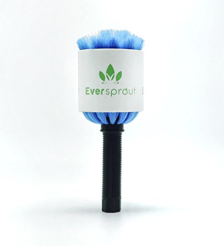 Image of EVERSPROUT Twist-On Cobweb Duster | Hand Packaged to Protect Bristles | Indoor & Outdoor Brush Attachment | Fits Standard Acme Threaded Poles | Brush Head with Handle, No Pole (Medium-Stiff Bristles)
