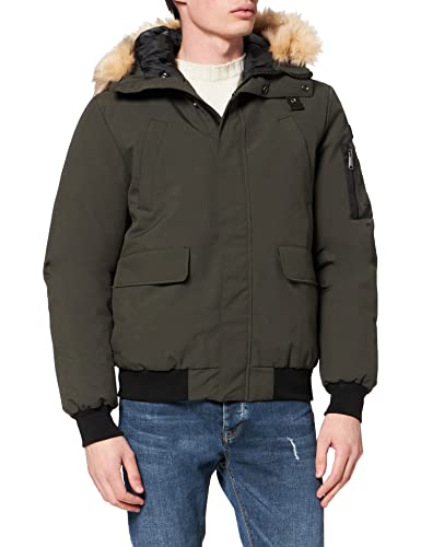 Schott NYC Homme Keyburn-Kaki-l Blouson, Kaki, L EU