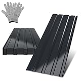Monucep 12 piezas de chapa trapezoidal perfilada 129×46 cm Antracita