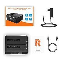 RSHTECH Aluminium USB 3.0 Dualschacht Festplatten Docking Station, RSH-DS01 – Ansicht 7