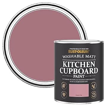 Rust-Oleum Pink Kitchen Cupboard Paint in Matt Finish - Dusky Pink 750ml