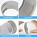 WAKCCIL 2 Pack Portable Air Conditioner Exhaust Hose Coupler, 5.9 Inch Diameter Connector for AC Vent Hose, Universal Adapter for Window Kit Connection