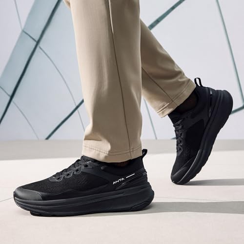 Image of ANTA Men's Ebuffer 9.0 Walking Shoes Sneakers with Cushioned Comfortable & Breathable, High-Rebound Midsole for Commuting, Jogging, Urban Walking, Workout