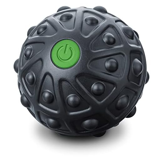 Beurer 2 Vibrating Settings Massage & Therapy Mobility Ball for Trigger Point Massage, Black,MG10