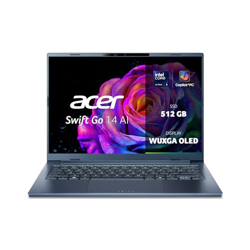 ✅ VAI OVUNQUE: il portatile Swift Go 14 AI ha tutto ciò che ti serve per rimanere connesso e produttivo. Con Wi-Fi 7, Bluetooth 5.4, DTS:X Ultra e HDMI 2.1 questo laptop si adatta facilmente a qualsiasi ambiente di lavoro