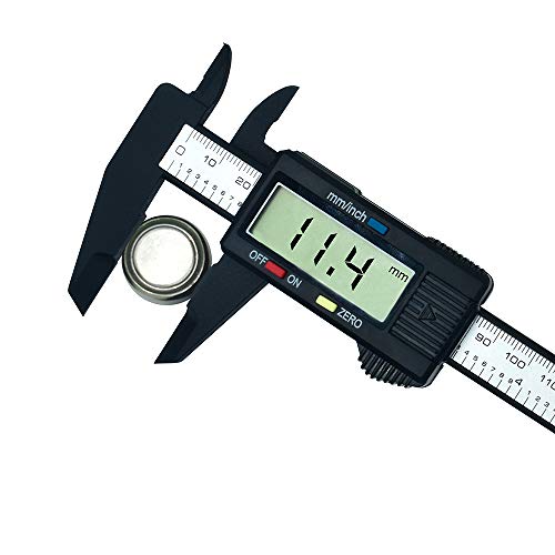 MCIGICM Digital Caliper, 0-6 inches Vernier Caliper with LED Screen, Inch and Millimeter Conversion Measuring Tool (2 batteries included) - Thumbnail 2