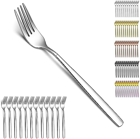 Berglander Tafelgabeln von 12 Stück, Edelstahl Modernes Speisegabel-Set, Gabeln und Löffel Besteck, ideal für Zuhause, Restauroom, Hotel, Hochzeit, Party, spülmaschinenfest