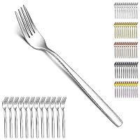 Set 12 Forchette Da Tavola In Acciaio Inox - 20,5 Cm, Per Casa E Ristorante